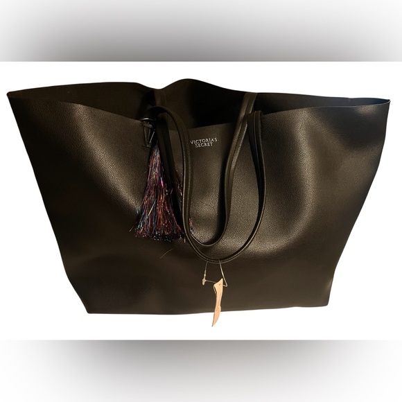 New Victoria's Secret Large Black Tote Bag - Picture 5 of 11